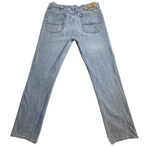 L.L. Bean Standard Fit Straight Jeans Mens 34x34 (34x32) Light Wash Blue Denim